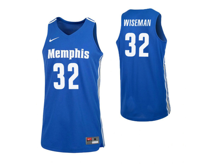 Youth Memphis Tigers #32 James Wiseman Royal Replica College Basketball Jersey