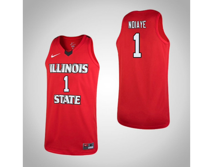 Illinois State Redbirds #1 Abdoulaye Ndiaye Authentic College Basketball Jersey Red