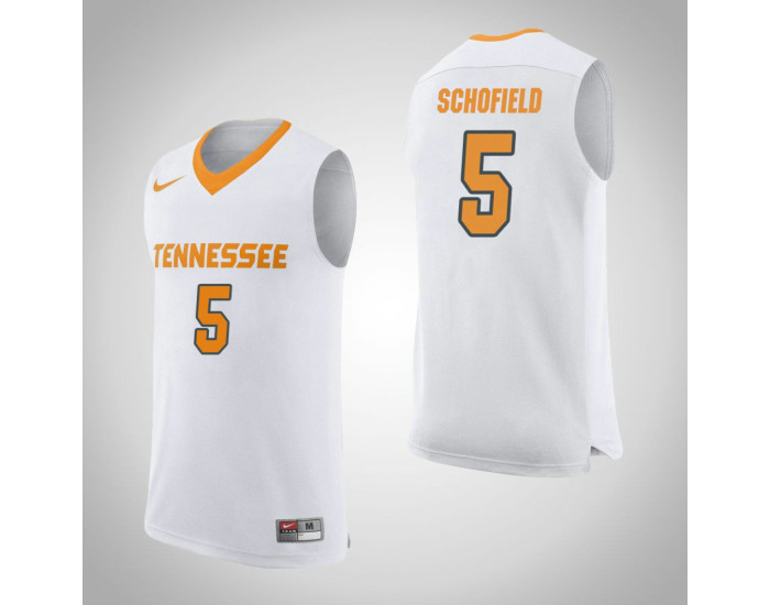 Youth Tennessee Volunteers #5 Admiral Schofield Replica College Basketball Jersey White