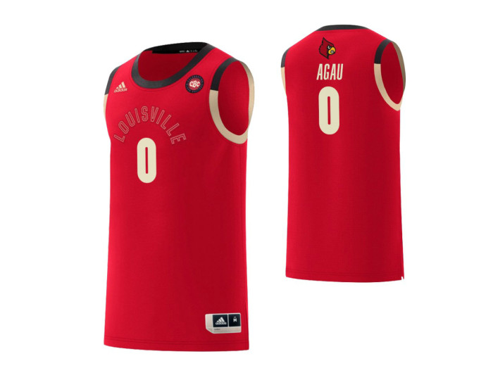 Louisville Cardinals #0 Akoy Agau Harlem Renaissance Authentic College Basketball Jersey Red