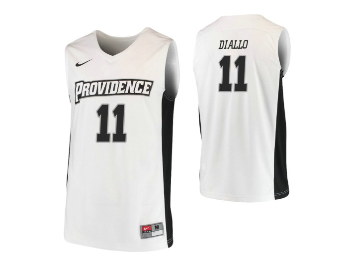 Youth Providence Friars #11 Alpha Diallo Replica College Basketball Jersey White