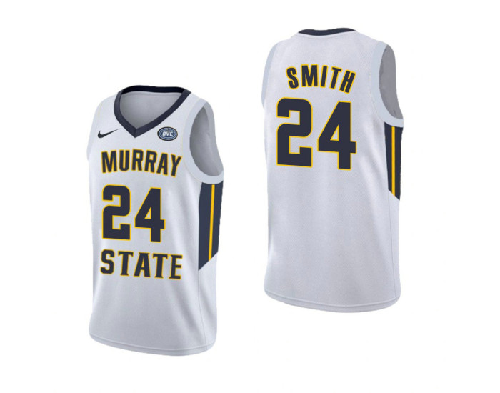 Youth Murray State Racers Anthony Smith Replica College Basketball Jersey White
