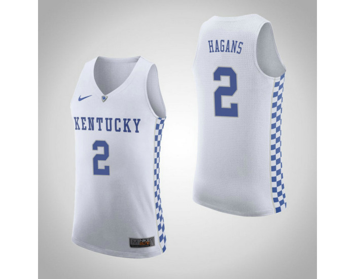 Kentucky Wildcats #2 Ashton Hagans Road Authentic College Basketball Jersey White