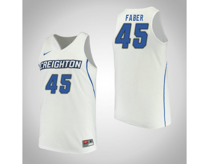 Youth Creighton Bluejays #45 Audrey Faber Performance Authentic College Basketball Jersey White