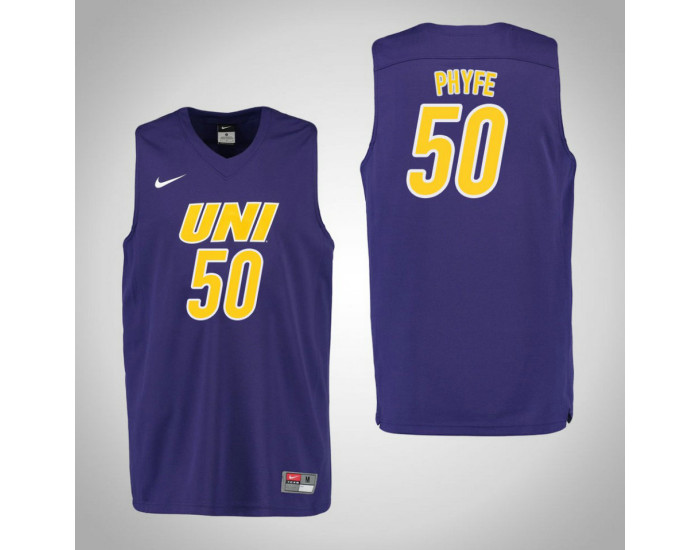 Youth Northern Iowa Panthers #50 Austin Phyfe Authentic College Basketball Jersey Purple