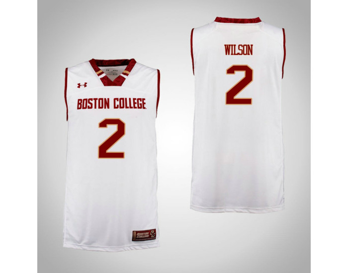 Boston College Eagles #2 Avery Wilson Authentic College Basketball Jersey Cardinal