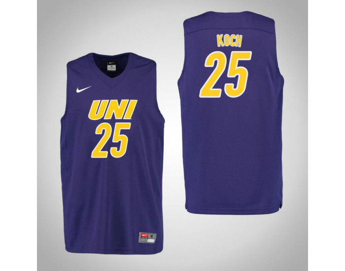 Youth Northern Iowa Panthers #25 Bennett Koch Authentic College Basketball Jersey Purple