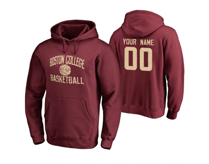 Boston College Eagles Custom Maroon Personalized Hoodie