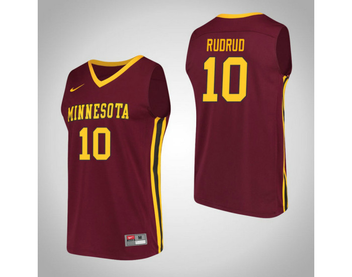 Youth Minnesota Golden Gophers #10 Brady Rudrud Performance Replica College Basketball Jersey Maroon