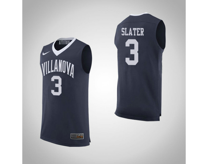 Youth Villanova Wildcats #3 Brandon Slater Home Replica College Basketball Jersey Navy