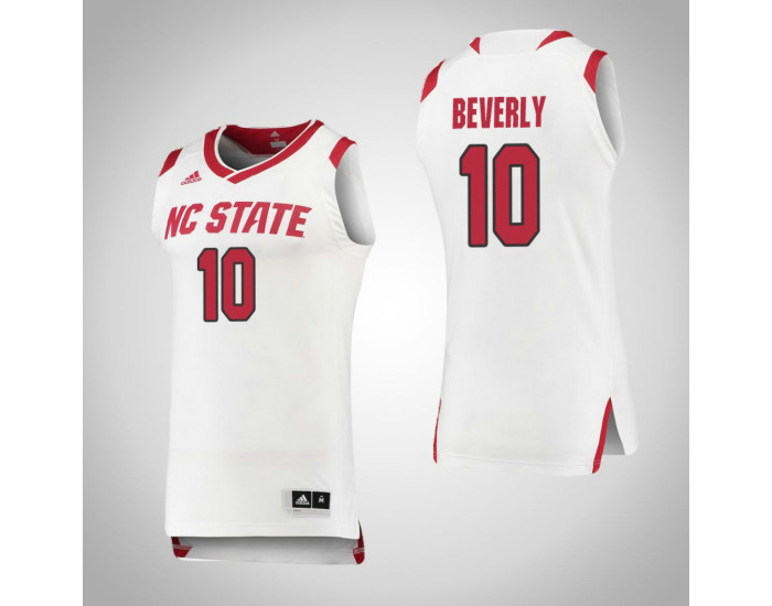 NC State Wolfpack #10 Braxton Beverly Authentic College Basketball Jersey White