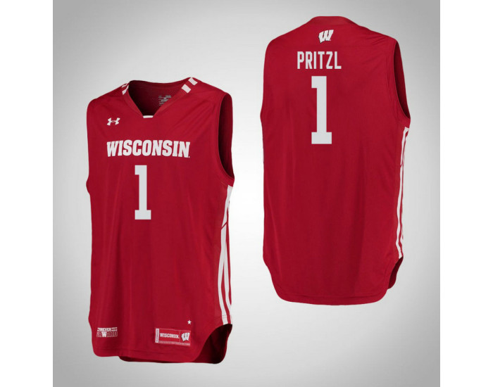 Youth Wisconsin Badgers #1 Brevin Pritzl Replica College Basketball Jersey Red