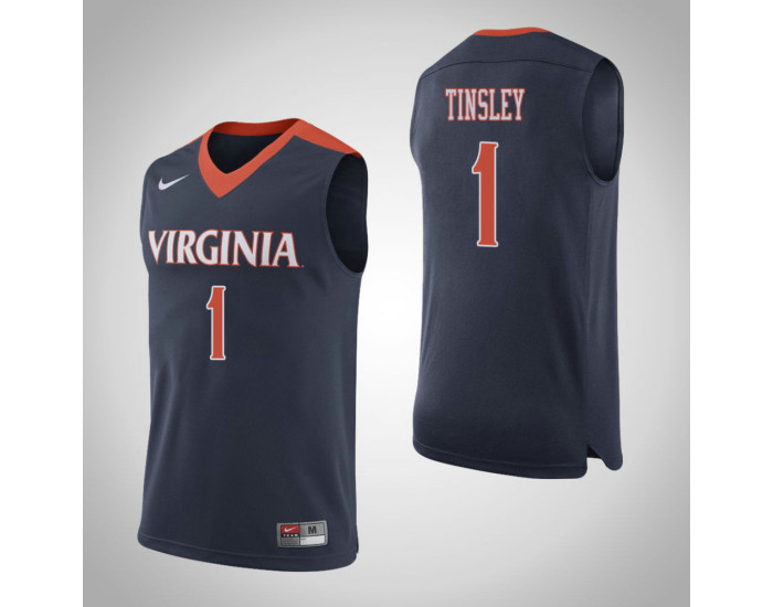 Youth Virginia Cavaliers #1 Brianna Tinsley Replica College Basketball Jersey Navy