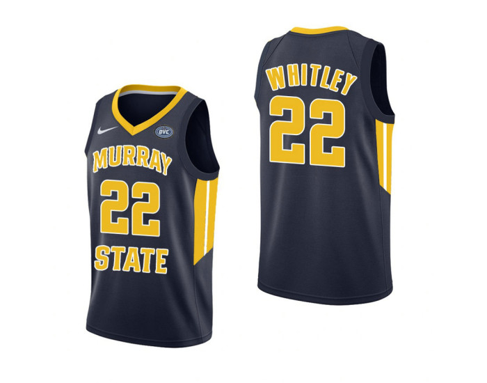 Murray State Racers Brion Whitley Authentic College Basketball Jersey Navy