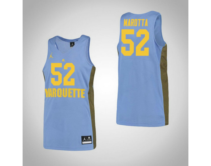 Youth Marquette Golden Eagles #52 Cam Marotta Authentic College Basketball Jersey Blue