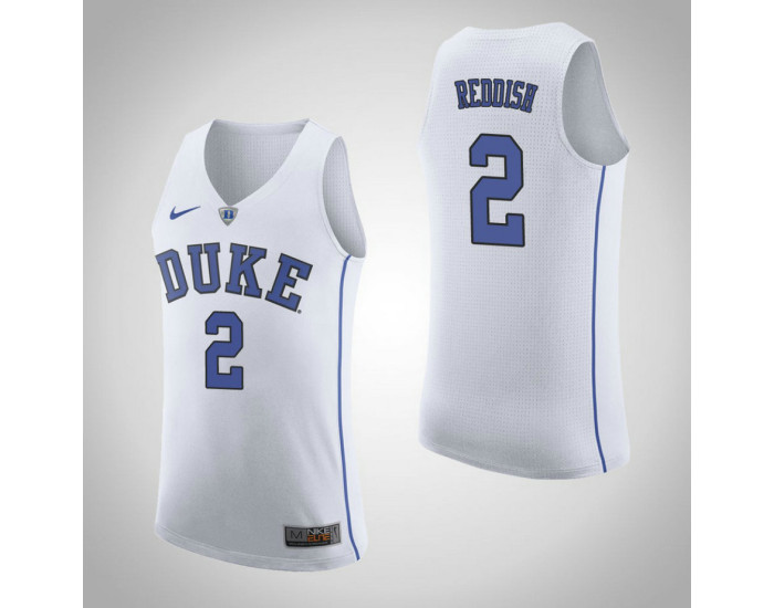 Duke Blue Devils #2 Cam Reddish Road Authentic College Basketball Jersey White