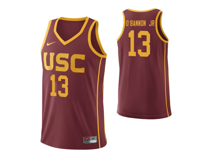 Youth USC Trojans Charles O'Bannon Jr. Replica College Basketball Jersey Cardinal
