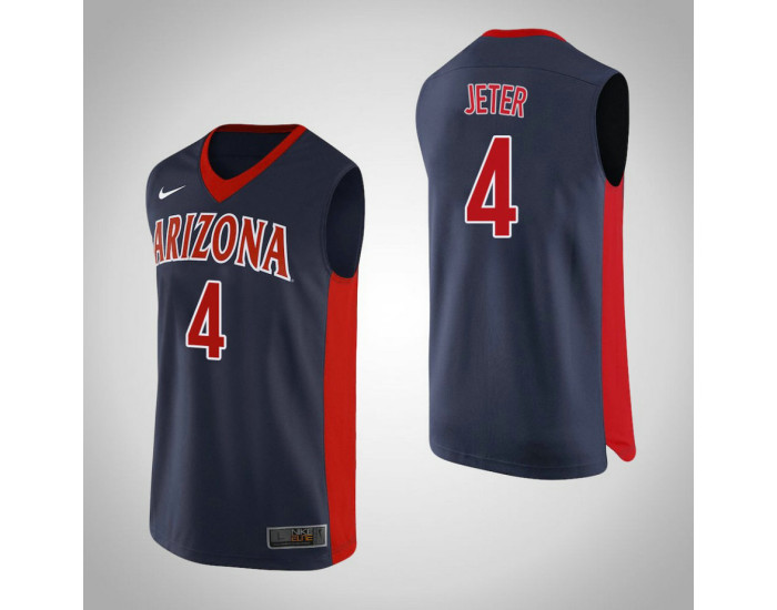 Arizona Wildcats #4 Chase Jeter Replica College Basketball Jersey Navy