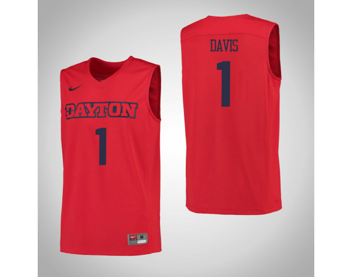 Youth Dayton Flyers #1 Darrell Davis Authentic College Basketball Jersey Red