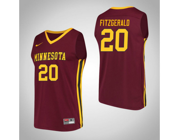 Youth Minnesota Golden Gophers #20 Davonte Fitzgerald Performance Authentic College Basketball Jersey Maroon