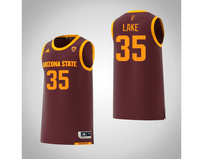 Arizona State Sun Devils #35 De'Quon Lake Replica College Basketball Jersey Maroon