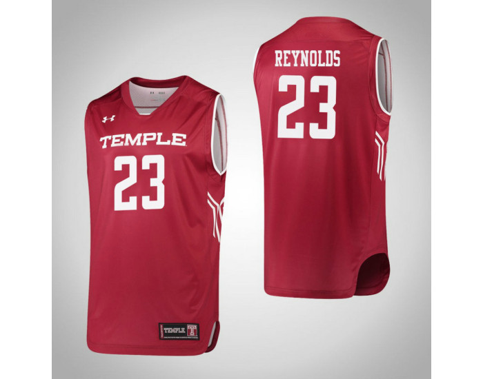 Temple Owls #23 Deja Reynolds Replica College Basketball Jersey Red