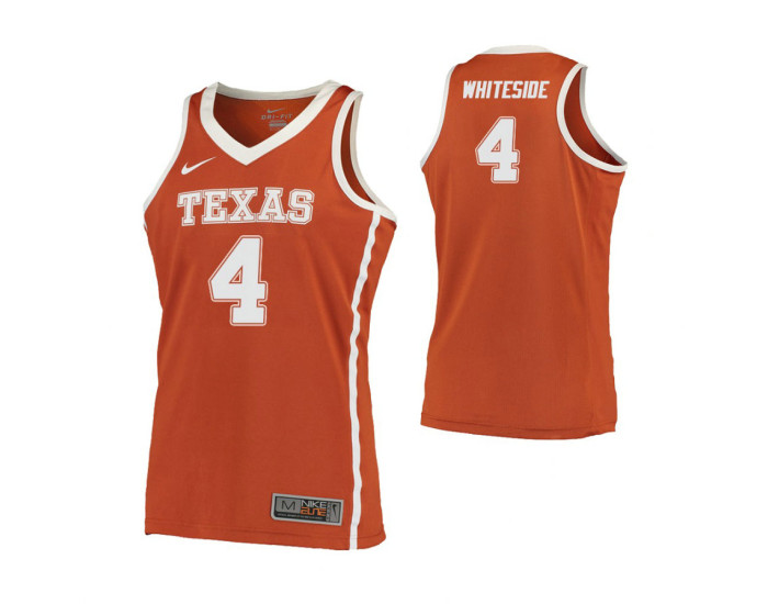 Youth Texas Longhorns #4 Drayton Whiteside Road Replica College Basketball Jersey Orange