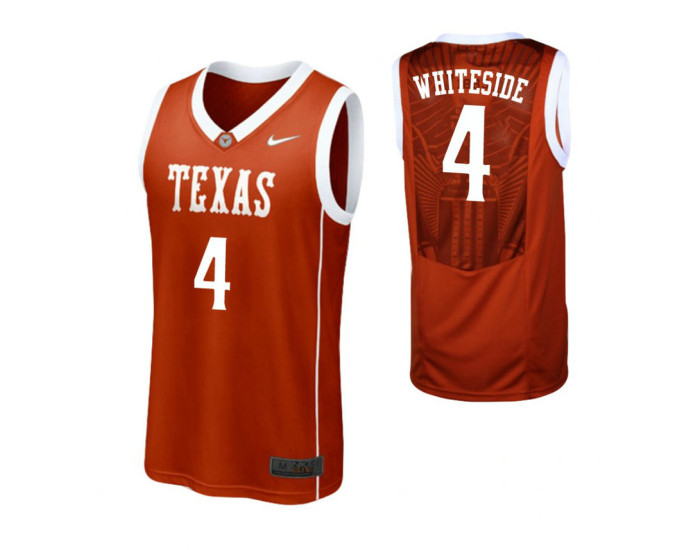 Youth Texas Longhorns #4 Drayton Whiteside Replica College Basketball Jersey Burnt Orange