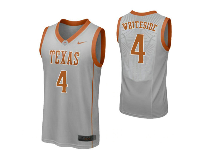Youth Texas Longhorns #4 Drayton Whiteside Authentic College Basketball Jersey Gray