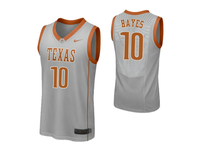 Youth Texas Longhorns #10 Jaxson Hayes Replica College Basketball Jersey Gray