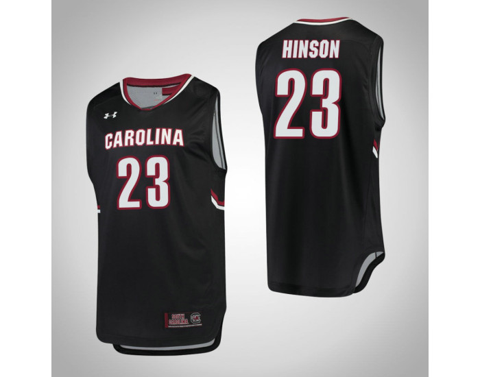 Youth South Carolina Gamecocks #23 Evan Hinson Authentic College Basketball Jersey Black