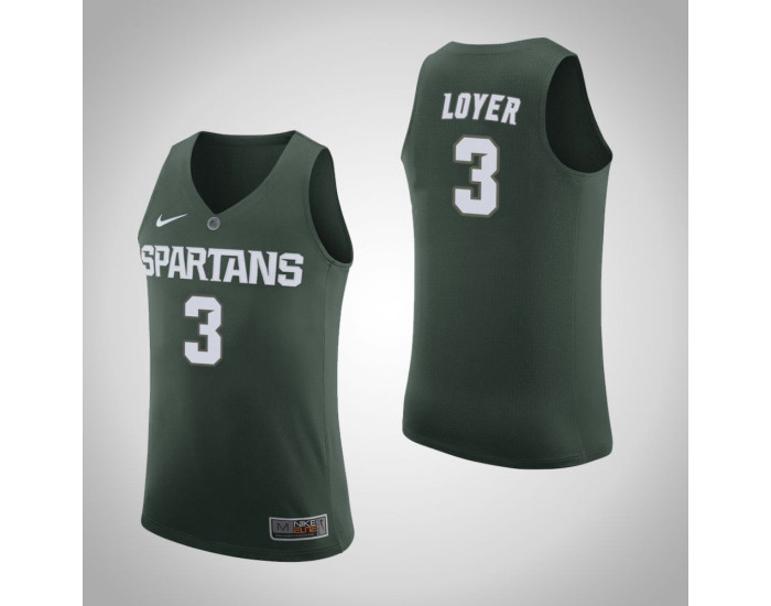 Youth Michigan State Spartans #3 Foster Loyer Home Authentic College Basketball Jersey Green