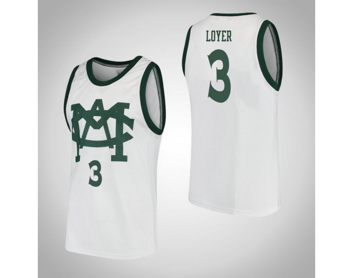Youth Michigan State Spartans #3 Foster Loyer Vault MAC Replica College Basketball Jersey White