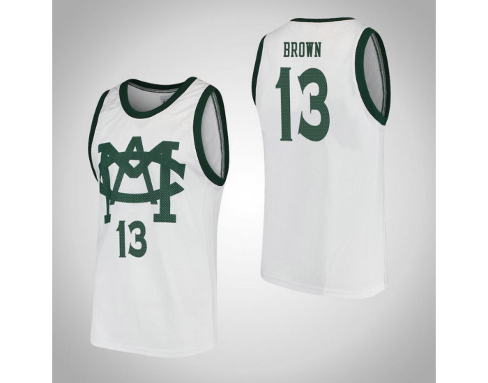 Michigan State Spartans #13 Gabe Brown Vault MAC Authentic College Basketball Jersey White