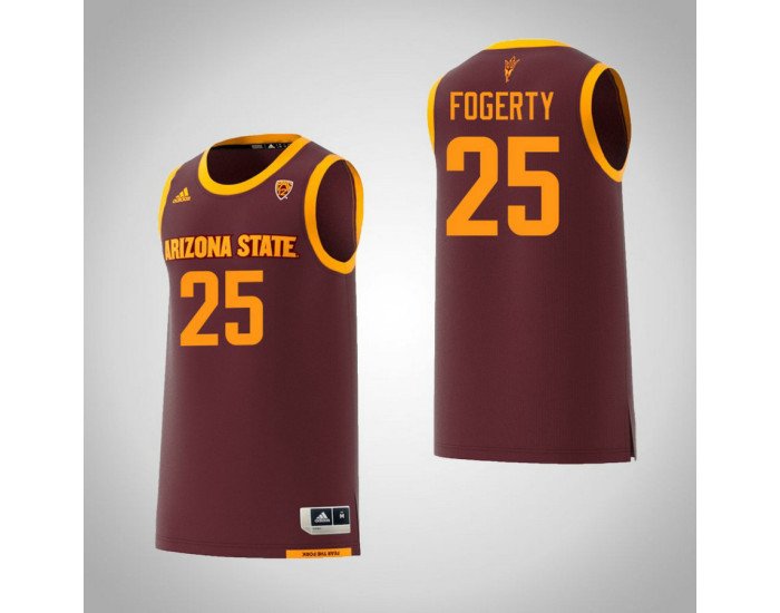 Youth Arizona State Sun Devils #25 Grant Fogerty Replica College Basketball Jersey Maroon