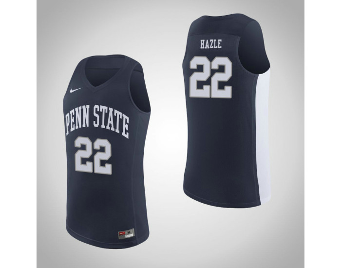 Penn State Nittany Lions #22 Grant Hazle Replica College Basketball Jersey Navy