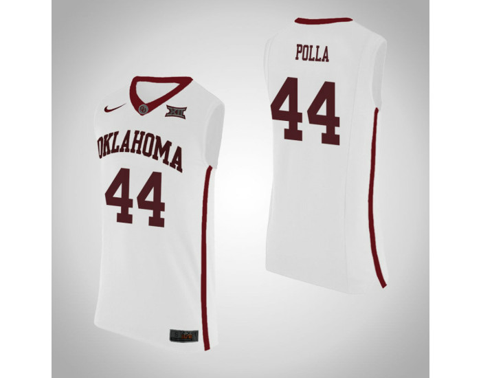 Youth Oklahoma Sooners #44 Hannes Polla Authentic College Basketball Jersey White