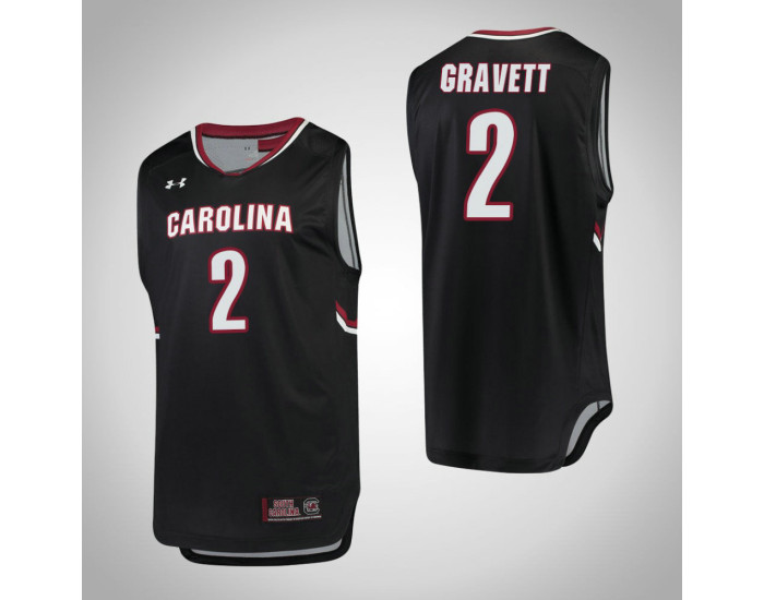 Youth South Carolina Gamecocks #2 Hassani Gravett Authentic College Basketball Jersey Black