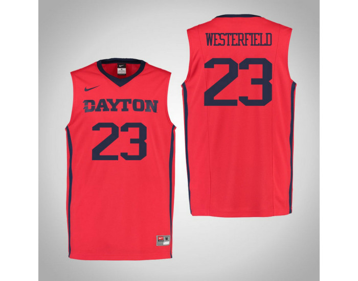 Dayton Flyers #23 Jack Westerfield Authentic College Basketball Jersey Red