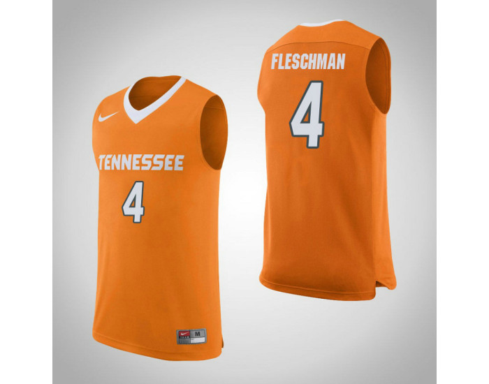 Youth Tennessee Volunteers #4 Jacob Fleschman Authentic College Basketball Jersey Orange