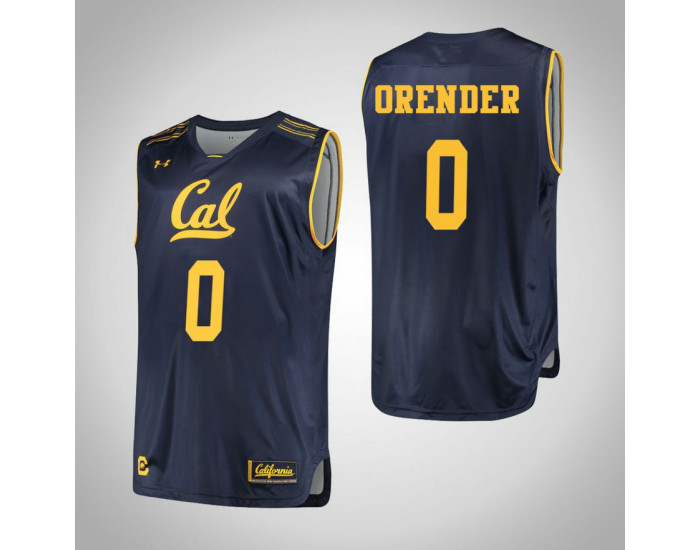 California Golden Bears #0 Jacob Orender Replica College Basketball Jersey Navy