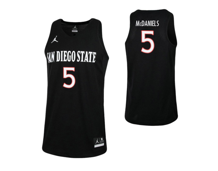 Youth San Diego State Aztecs #5 Jalen McDaniels Authentic College Basketball Jersey Black
