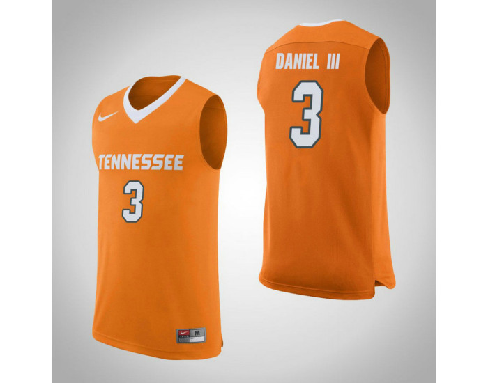 Tennessee Volunteers #3 James Daniel III Replica College Basketball Jersey Orange