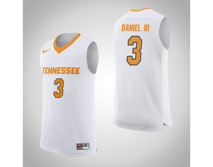 Tennessee Volunteers #3 James Daniel III Authentic College Basketball Jersey White