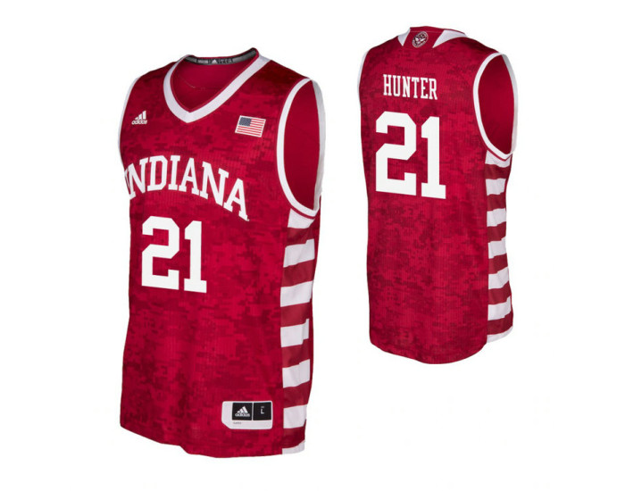 Indiana Hoosiers #21 Jerome Hunter Crimson Authentic College Basketball Jersey