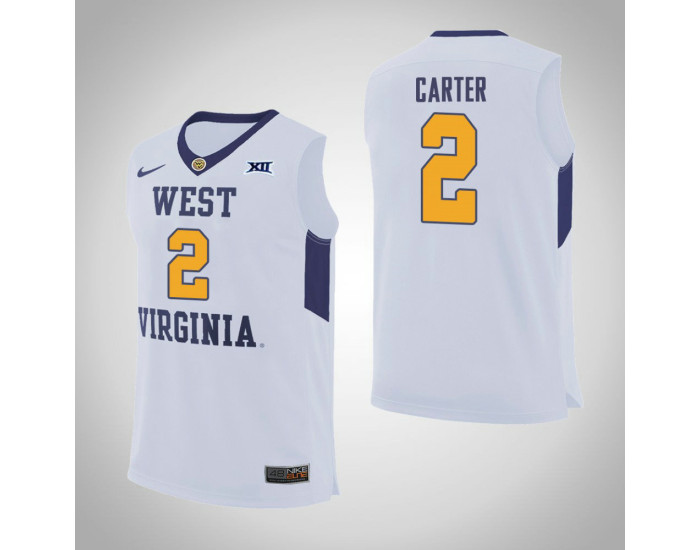 Youth West Virginia Mountaineers #2 Jevon Carter Authentic College Basketball Jersey White