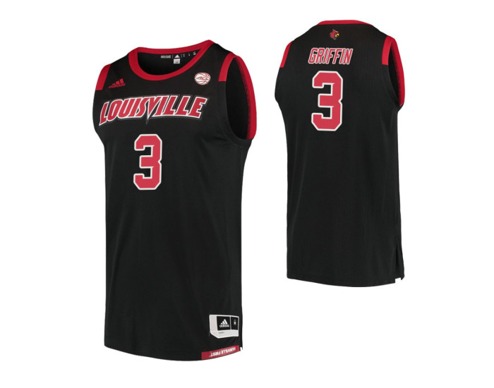 Youth Louisville Cardinals #3 Jo Griffin Authentic College Basketball Jersey Black