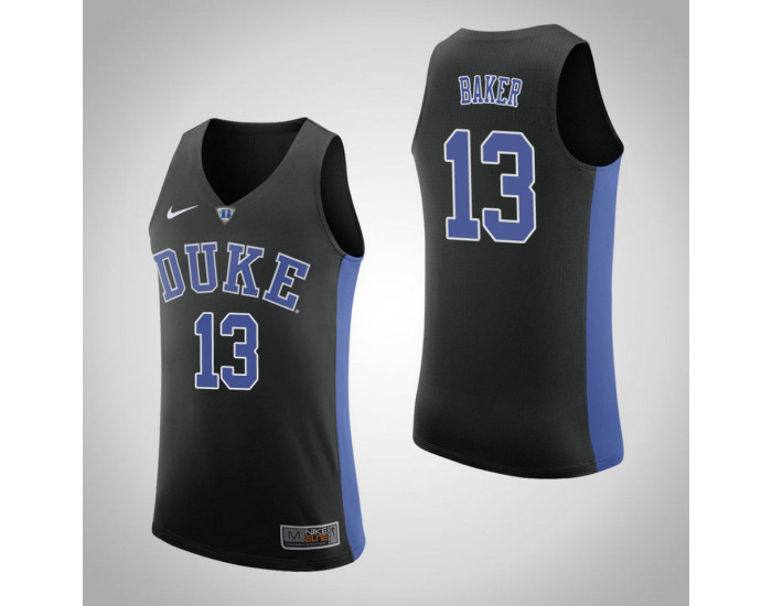 Duke Blue Devils #13 Joey Baker Authentic College Basketball Jersey Black