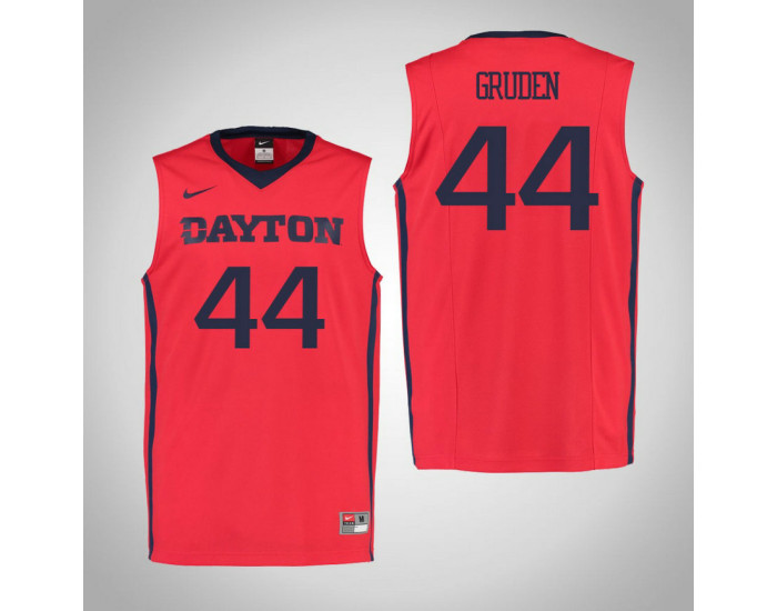Dayton Flyers #44 Joey Gruden Authentic College Basketball Jersey Red