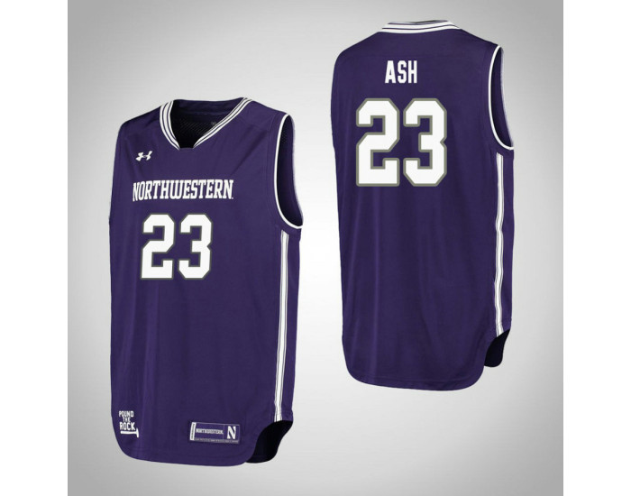 Youth Northwestern Wildcats #23 Jordan Ash Performance Authentic College Basketball Jersey Purple